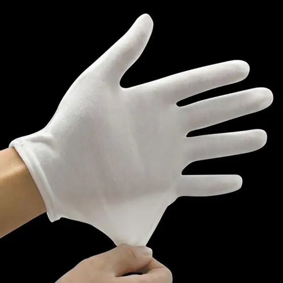 Luvas  Adulto De Algodão Branco para festa fantasia Carnaval aniversário Cospaly