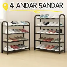 Sapateira 4/5 Andares Organizador de Sapatos Tênis 8/10 Pares Desmontável Multiuso para Sapatos, Livros e Brinquedos
