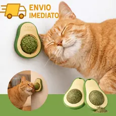 Abacate De Brinquedo Para Gatos Com Catnip - Interativo Erva do Gato Natural