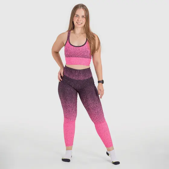 Conjunto Suplex Legging + Top Bojo Removível Compressão Feminino Fitness Academia Treino Crossfit