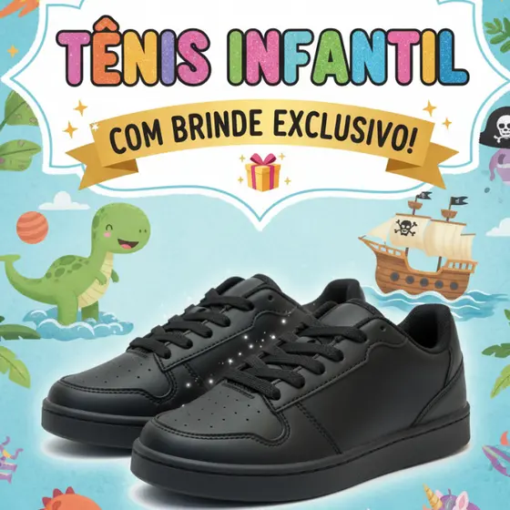 Tênis Infantil Menino e Menina Casual Premium Super Confortável Boy Blogueirinho Lançamento 2026