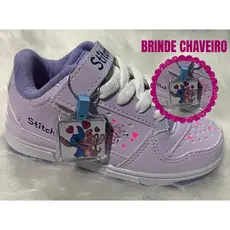 Tênis Infantil E Bebe Escolar Menina Menino Feminino E Masculino Lilo Stitch E Dino BRINDE CHAVEIRO