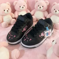 Tênis Infantil de Menina do 26 ao 33 com Chaveiro Ideal pra Escola Passeio Brincar Sola Antiderrapante Cadarço e Velcro