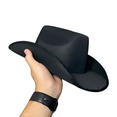 Chapéu de Cowboy Preto Contry Feminino e Masculino