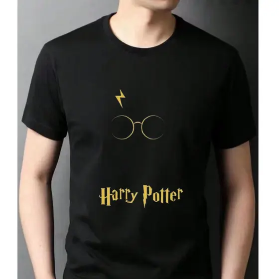 CAMISETA HARRY POTTER UNISSEX  ESTILO GEEK MÁGICO E ELEGANTE