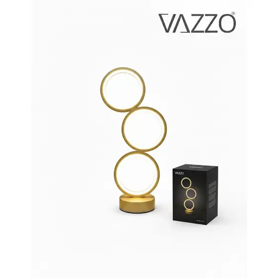Luminária Abajur de Mesa Cabeceira DOURADO 5V 3 em 1 Moderno ABAJUR DE MESA 40cm DOURADO 5V Bivolt Quarto Vazzo