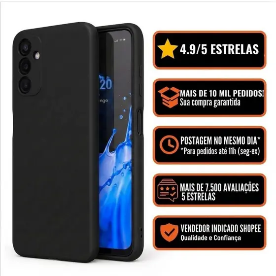 Capa Capinha Para Samsung Galaxy A14  Silicone Aveludada Anti Impacto Premium