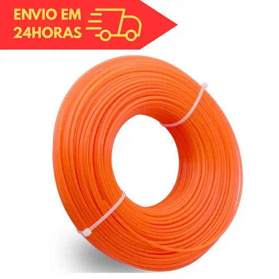 Kit Nylon 3 mm em Fio de Alta Resistência Para Roçadeira