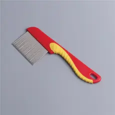 Pente Fino Higiene Completa Remove Pulgas, Carrapatos, Pelos Mortos e Remelas LR-0171