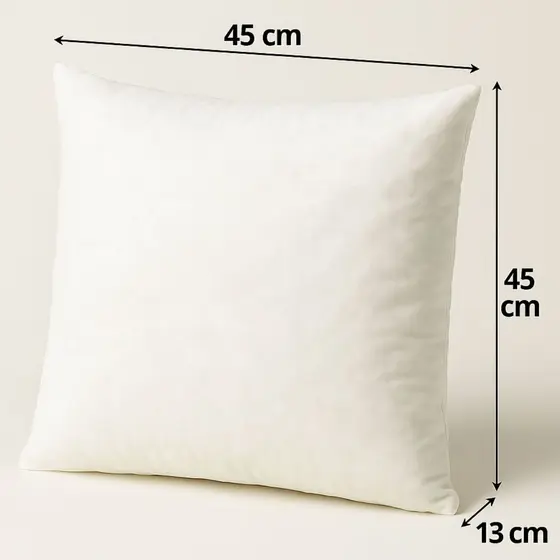 Kit Ate 10 Enchimento Para Almofada 45x45 Refil Super Cheio Macio Sofá Extra Conforto Antialérgico