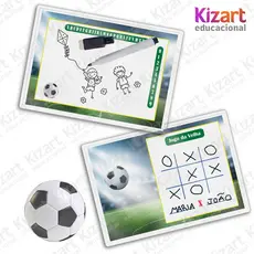 Lousa Mágica + Caneta Com Apagador Lembrancinha Festa Infantil Tema Futebol