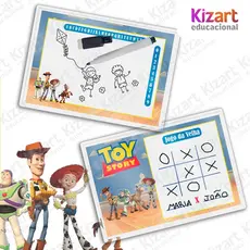 Lousa Mágica + Caneta Com Apagador Lembrancinha Festa Infantil Tema Toy Story