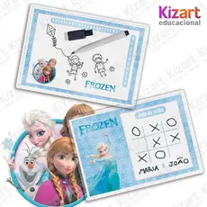 Lousa Mágica + Caneta Com Apagador Lembrancinha Festa Infantil Tema Frozen