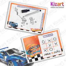 Kit com 5 Lousa Mágica Caneta Com Apagador Lembrancinhas Festa Infantil Tema Hot Wheels