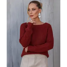 Blusa Feminina Tricot Suéter Tricot Manga Fang