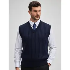 Colete Masculino Tricot Social Liso Colete Masculino Liso
