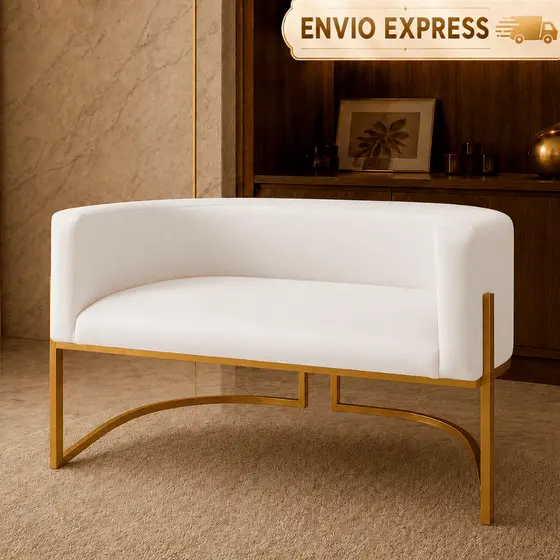 Sofa Luxo 2 Lugares Namoradeira Poltrona Decorativa Cadeira Clinica Recepção Consultório Decoração