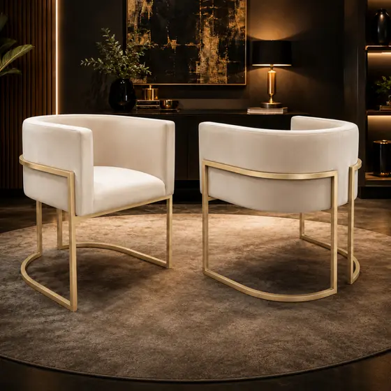 Conjunto 2 Poltrona Decorativa Cadeira Para Consultório Clinica Recepção Sala Mesa Jantar