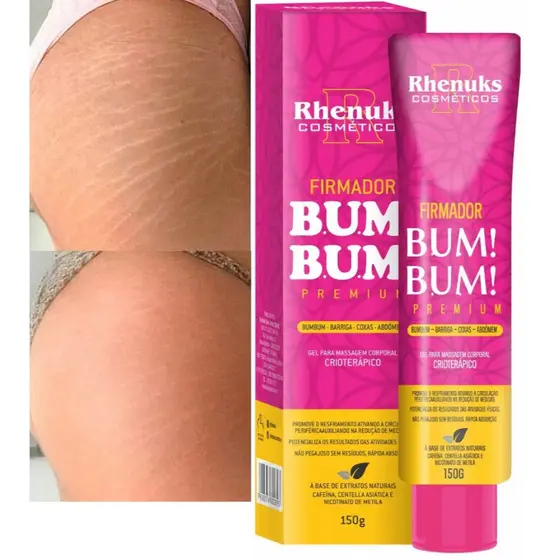 Gel Firmador De Bumbum Barriga Coxas E Abdômen - Varizes, Celulites 150g