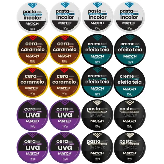 Pomada Modeladora Fixadora Match ForMen 150gr Uso Profissional COMBO Com X20Uni