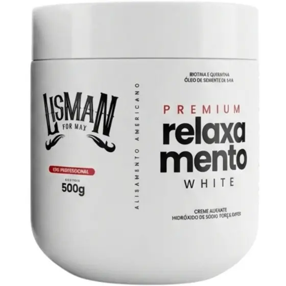 Alisamento Americano Relaxamento Masculino White 500g LisMan