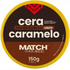 Pomada Caramelo Match For Man 150g Fixação Forte Efeito Seco