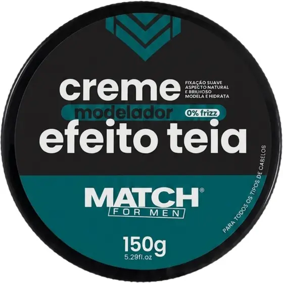 Pomada Efeito Teia 150g Match Fixação Suave Brilho Natural