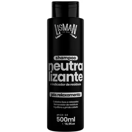 Shampoo Pós Relaxamento 500ml Neutraliza e Indica a Quimica Liso Saudavél Linha - MATCH