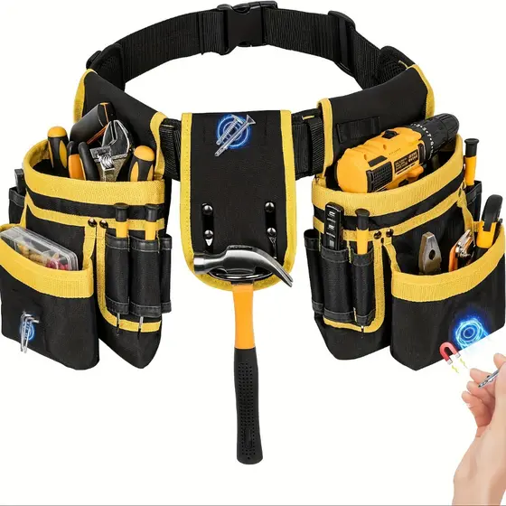 Bolsa De Ferramentas Para Eletricista, Bolso Multifuncional De Nylon De Reparo De Cinto