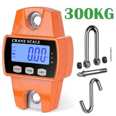 Balança Digital Suspensa 300 Kg 660 Lbs Guindaste Industrial LCD Portátil