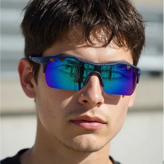 óculos ciclismo masculino Óculos de sol esportivo ciclismo corrida espelhado masculino/feminino