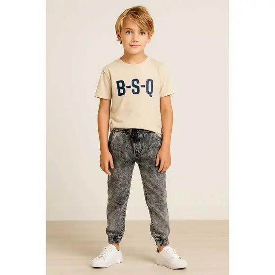 Roupa Infantil Calça Grafit JOGGUER  Elastano Menino
