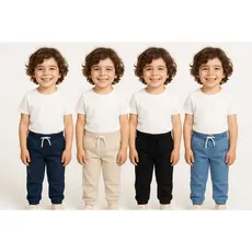 Kit 4 Calças Jogger Masculina Infanto Juvenil Menino 4 Ao 16 envio rápido