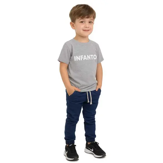 Calças Jogger Infantil Masculina Inverno Escolar menino 04 ao 16 anos