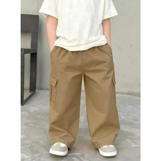 Calça Cargo Infantil Juvenil – Jeans e Sarja, 6 Bolsos, Diversas Cores Estilo Skate