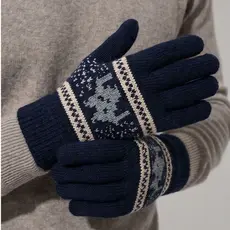 Luva Unissex Térmica Inverno Frio Com Punho Quente Confortável Unissex Moto Bike Academia Preto Azul