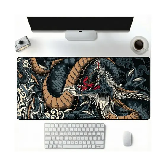 Mouse Pad Gamer Grande 60x30cm Antiderrapante Bordas Costuradas para PC Notebook Escritório