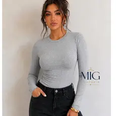 Blusa Manga Longa Feminina Blusa Segunda Pele Roupa De Frio Quente Blusinha  Basica