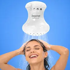 Ducha Chuveiro Eletrico Duchinha Gorducha Zagonel 127/220v Zagonel Antiga Hydra Branca Tradicional