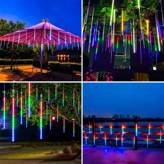 400 Decorações Em Cascata Led Para Uma Festa De Natal , Até 50 cm , Fixas Ou 8 Funções , 110v/220v