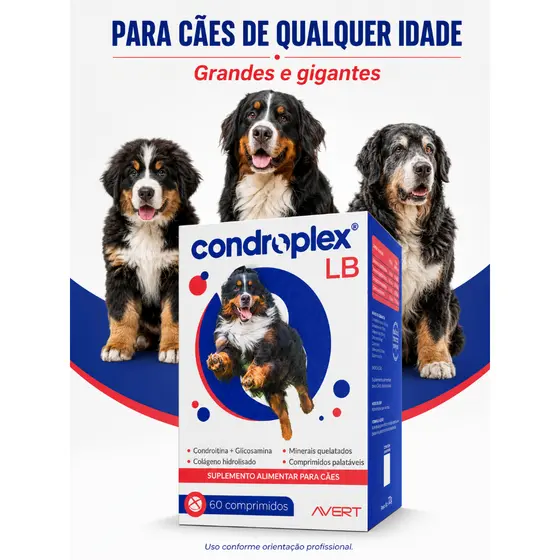 Condroplex LB Suplemento Articular para Cães 60 Comprimidos