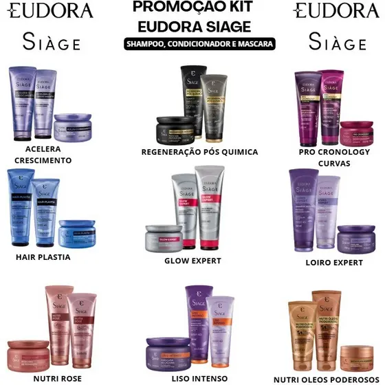KIT EUDORA SIAGE SH, COND E MASC.