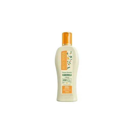 Shampoo Bio Extratus Camomila 250ml – Iluminação, Hidratação e Brilho para Cabelos Claros