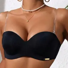 Sutiã Tomara Que Caia Costa E Alças Silicone Com Bojo Prime