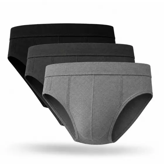 Kit 3 Cuecas Masculino Slip Algodão Selene Original 11910 Com Elástico