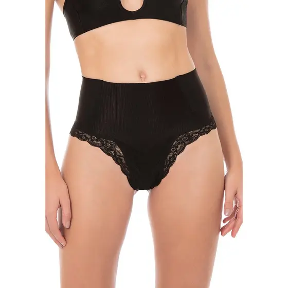 Calcinha Lingerie Modeladora Sensual Com Renda Delicada Barbatanas Afina Cintura Linha Shades Plié