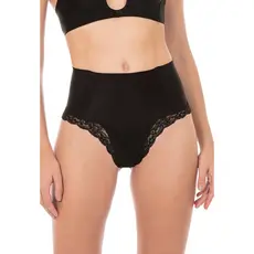 Calcinha Lingerie Modeladora Sensual Com Renda Delicada Barbatanas Afina Cintura Linha Shades Plié
