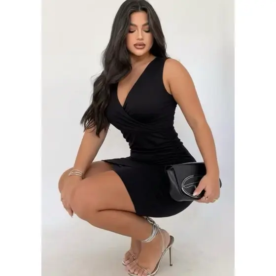 Vestido Feminino Tamanho Único Justo Ajustável Elegante Moda Festa —-Cod. 259