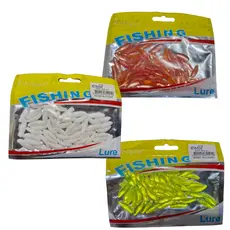 Isca Artificial de Silicone Bichinho da Laranja ou Larva