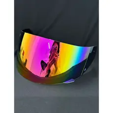 Viseira Iridium Colorida Compatível com Capacete Norisk FF391 / FF389 / LS2 FF309 – Proteção UV